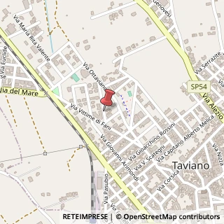 Mappa Via Vigazzolo, 7, 73057 Taviano, Lecce (Puglia)