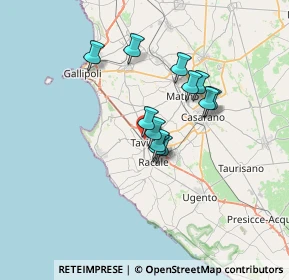 Mappa Via W. Tobagi, 73057 Taviano LE, Italia (5.4725)