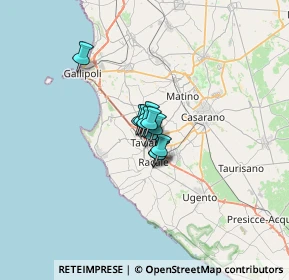 Mappa Via W. Tobagi, 73057 Taviano LE, Italia (2.38091)