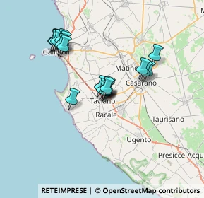 Mappa Via Sant'Agostino, 73057 Taviano LE, Italia (6.338)