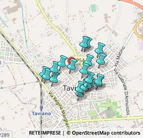 Mappa Via Sant'Agostino, 73057 Taviano LE, Italia (0.36)