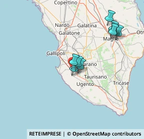 Mappa Via Sant'Agostino, 73057 Taviano LE, Italia (19.37818)