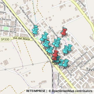 Mappa SP 350, 73057 Taviano LE (0.175)