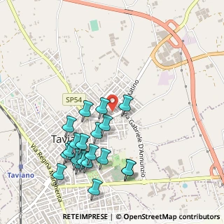 Mappa Via Matino, 73057 Taviano LE, Italia (0.603)