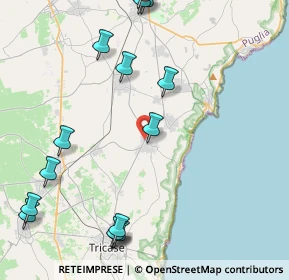 Mappa SP81 per Tricase, 73032 Andrano LE, Italia (6.2025)