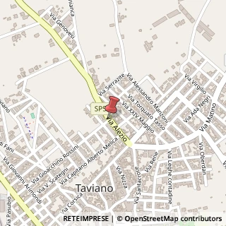 Mappa Via alezio, 73057 Taviano, Lecce (Puglia)