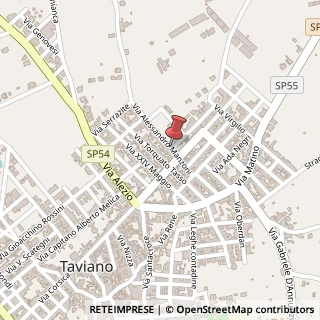 Mappa Via manzoni, 73057 Taviano, Lecce (Puglia)