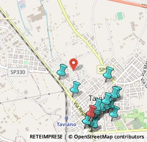 Mappa Via Giorgio la Pira, 73057 Taviano LE, Italia (0.7275)