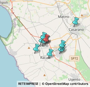 Mappa Via Ada Negri, 73057 Taviano LE, Italia (2.25364)
