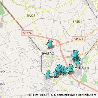 Mappa Via Torquato Tasso, 73057 Taviano LE, Italia (2.6)