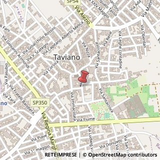 Mappa Via Donatori Volontari Sangue, 13, 73057 Taviano, Lecce (Puglia)