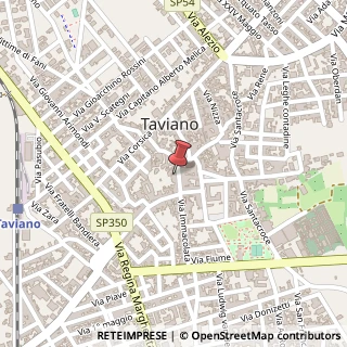 Mappa Via Immacolata, 12, 73057 Taviano, Lecce (Puglia)