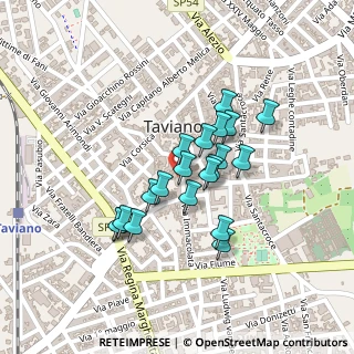 Mappa Piazza San Martino, 73057 Taviano LE, Italia (0.186)