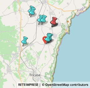 Mappa Via Provinciale, 73032 Andrano LE, Italia (3.15333)