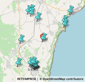 Mappa Via Provinciale, 73032 Andrano LE, Italia (5.4995)