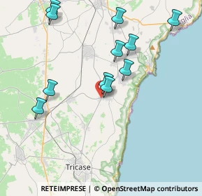 Mappa Via Provinciale, 73032 Andrano LE, Italia (4.50182)