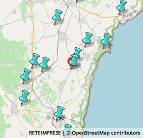 Mappa Via Provinciale, 73032 Andrano LE, Italia (5.435)