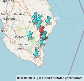 Mappa Via Provinciale, 73032 Andrano LE, Italia (9.48091)