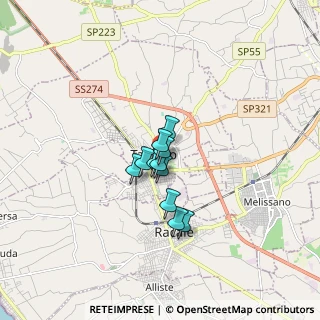 Mappa Piazza Lombardo Radice, 73057 Taviano LE, Italia (0.99909)