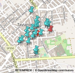 Mappa Via Giordano Bruno, 73057 Taviano LE, Italia (0.169)