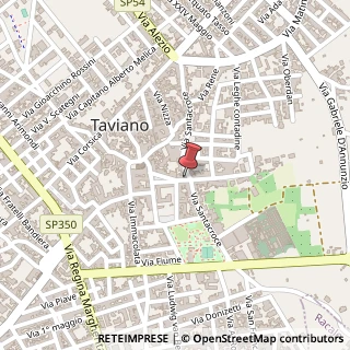 Mappa Via Giordano Bruno, 33, 73057 Taviano, Lecce (Puglia)