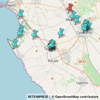 Mappa Via Immacolata, 73057 Taviano LE, Italia (5.0105)