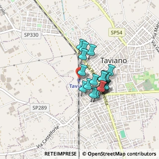 Mappa Viale Stazione, 73057 Taviano LE, Italia (0.3215)