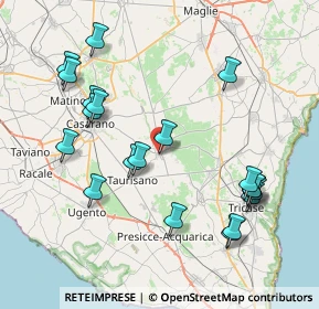 Mappa Via C.da Varna, 73049 Ruffano LE, Italia (9.3525)
