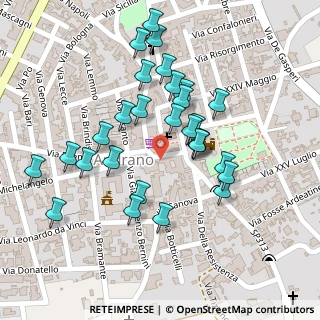 Mappa Piazza Castello, 73032 Andrano LE, Italia (0.11724)