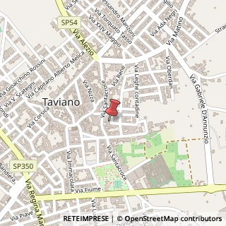 Mappa Bernardino Telesio, 73057 Taviano LE, Italia, 73057 Taviano, Lecce (Puglia)