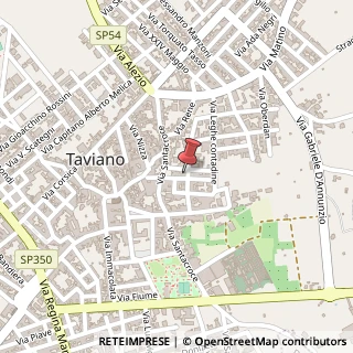 Mappa Via Tommaso Tempesta, 9, 73057 Taviano, Lecce (Puglia)