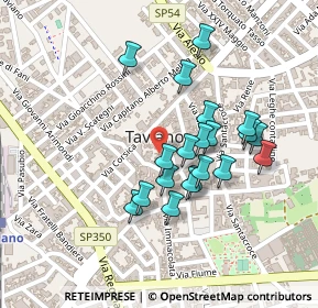 Mappa Via Rodolfo D'Ambrosio, 73057 Taviano LE, Italia (0.2125)