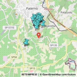 Mappa SP 135, 95047 Paternò CT, Italia (0.90385)