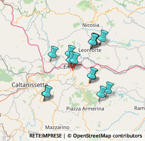 Mappa Via della Cooperazione, 94100 Enna EN, Italia (12.90071)