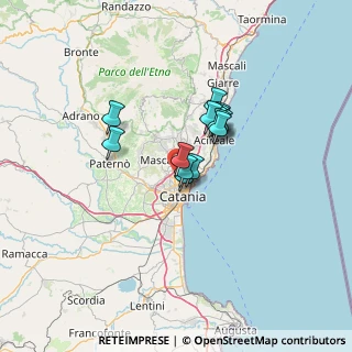 Mappa Via Fiducia Saverio, 95125 Catania CT, Italia (9.67357)