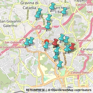 Mappa Via Fiducia Saverio, 95125 Catania CT, Italia (1.006)