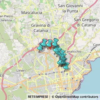 Mappa Via Saverio Fiducia, 95125 Catania CT, Italia (1.23333)
