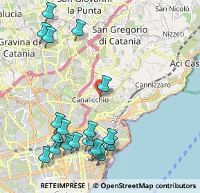 Mappa Via XX Settembre, 95030 Canalicchio CT, Italia (2.81579)