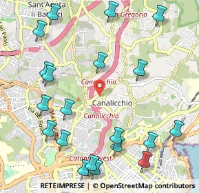 Mappa Via Carnazza, 95030 Canalicchio CT, Italia (1.508)