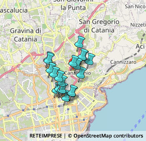 Mappa Via Carnazza, 95030 Canalicchio CT, Italia (1.3405)