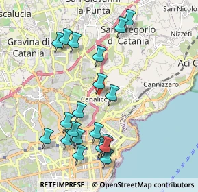 Mappa Via Trinacria, 95030 Canalicchio CT, Italia (2.365)