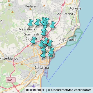 Mappa Via Giorgio Almirante, 95030 Tremestieri etneo CT, Italia (2.83563)