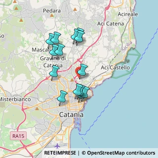 Mappa Via Giorgio Almirante, 95030 Tremestieri etneo CT, Italia (3.50357)