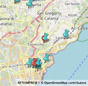 Mappa 95126 San Gregorio di Catania CT, Italia (2.93923)