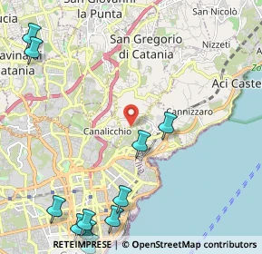 Mappa Via Sgroppillo, 95126 San Gregorio di Catania CT, Italia (3.52818)