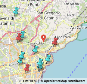 Mappa Via Sgroppillo, 95126 Cerza CT, Italia (2.71231)