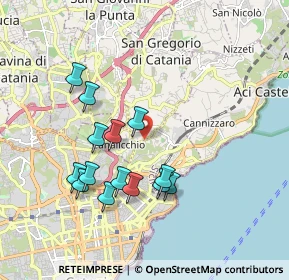 Mappa Via Sgroppillo, 95126 Cerza CT, Italia (1.99714)