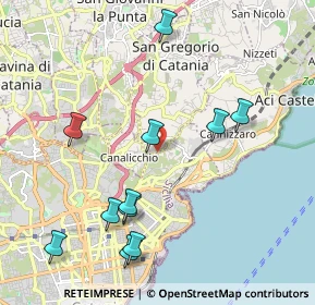 Mappa Via Sgroppillo, 95126 San Gregorio di Catania CT, Italia (2.51273)