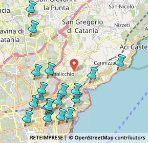 Mappa Via Sgroppillo, 95126 San Gregorio di Catania CT, Italia (2.78368)