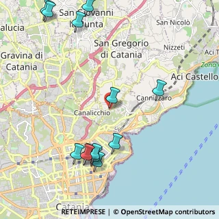 Mappa Via Sgroppillo, 95126 San Gregorio di Catania CT, Italia (2.93923)